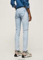 blugi noi Brooke cu talie medie regulată femei Pepe Jeans denim 6Z0R4610 - imagine 4