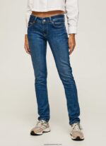 blugi noi Brooke cu talie medie regulată femei Pepe Jeans denim 6Z0R4611 - imagine 2