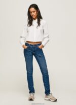 blugi noi Brooke cu talie medie regulată femei Pepe Jeans denim 6Z0R4611