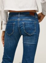 blugi noi Brooke cu talie medie regulată femei Pepe Jeans denim 6Z0R4611 - imagine 5