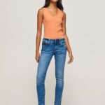 blugi noi Brooke cu talie medie regulată femei Pepe Jeans denim 6Z0R4627