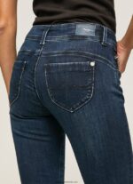 blugi noi Brooke slim fit cu talie mijlocie femei Pepe Jeans denim 6Z0R4635 - imagine 5