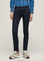 blugi noi Brooke slim fit cu talie mijlocie femei Pepe Jeans denim 6Z0R469 - imagine 2