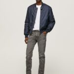 blugi obișnuiți conici bărbați Pepe Jeans gri modern 6Z0R461118