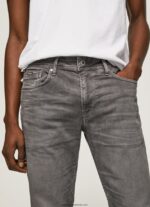 blugi obișnuiți conici bărbați Pepe Jeans gri modern 6Z0R461118 - imagine 3