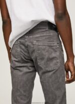 blugi obișnuiți conici bărbați Pepe Jeans gri modern 6Z0R461118 - imagine 4