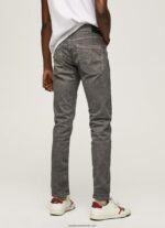blugi obișnuiți conici bărbați Pepe Jeans gri modern 6Z0R461118 - imagine 5