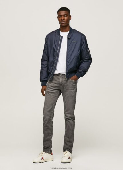 blugi obișnuiți conici bărbați Pepe Jeans gri modern 6Z0R461118
