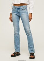 blugi piccadilly slim fit femei Pepe Jeans denim 6Z0R4672 - imagine 2