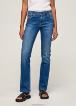 blugi piccadilly slim fit femei Pepe Jeans denim 6Z0R4675 - imagine 2