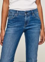 blugi piccadilly slim fit femei Pepe Jeans denim 6Z0R4675 - imagine 3