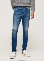 blugi skinny mason cu talie medie bărbați Pepe Jeans denim 6Z0R46791 - imagine 2
