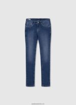 blugi skinny pixlette cu talie medie fată Pepe Jeans denim 6Z0R461361