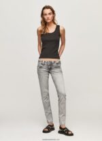 blugi venus cu talie joasa cu ajustare regulata femei Pepe Jeans denim 6Z0R4628