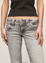 blugi venus cu talie joasa cu ajustare regulata femei Pepe Jeans denim 6Z0R4628 - imagine 3