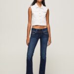 blugi venus cu talie joasa cu ajustare regulata femei Pepe Jeans denim 6Z0R4630