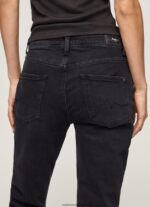 blugi violet cu talie înaltă femei Pepe Jeans denim 6Z0R4692 - imagine 5