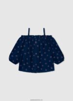bluză brodată gaulle fată Pepe Jeans alb 6Z0R461423 - imagine 3