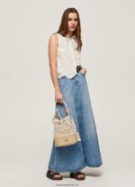 cămașă cu mânecă ajurata femei Pepe Jeans alb 6Z0R46337 - imagine 2