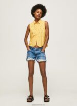 cămașă cu mânecă ajurata femei Pepe Jeans strălucire 6Z0R46330 - imagine 2