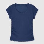 cămașă cu nervuri cu efect ondulat fată Pepe Jeans ocean 6Z0R461443