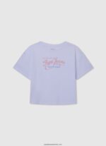 cămașă cu nervuri cu efect ondulat fată Pepe Jeans studio roșu 6Z0R461442 - imagine 4