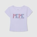 cămașă din bumbac cu nervuri fată Pepe Jeans alb 6Z0R461421