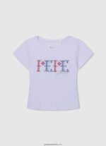 cămașă din bumbac cu nervuri fată Pepe Jeans alb 6Z0R461421