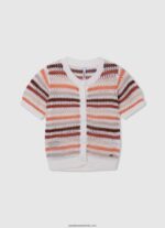 cămașă din bumbac cu nervuri fată Pepe Jeans studio roșu 6Z0R461420 - imagine 5