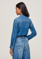 cămașă din denim slim fit femei Pepe Jeans denim 6Z0R46320 - imagine 5