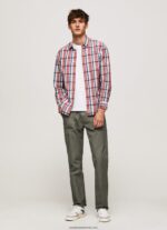 cămașă din popelin în carouri bărbați Pepe Jeans multi 6Z0R461067 - imagine 2