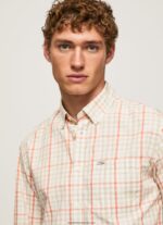 cămașă din popelin în carouri bărbați Pepe Jeans multi 6Z0R461068 - imagine 4