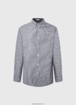 cămașă din poplin în carouri lamar bărbați Pepe Jeans jarman 6Z0R461046 - imagine 5