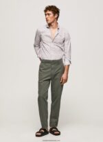 cămașă din poplin lenora slim fit bărbați Pepe Jeans alb 6Z0R461075