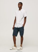 cămașă Lindenberg cu mânecă scurtă bărbați Pepe Jeans alb 6Z0R461063 - imagine 2