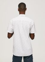 cămașă Lindenberg cu mânecă scurtă bărbați Pepe Jeans alb 6Z0R461063 - imagine 5