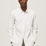 cămașă oxford fabio regular fit bărbați Pepe Jeans alb 6Z0R461031