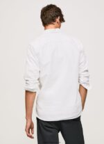cămașă oxford lawson cu formă regulată bărbați Pepe Jeans alb 6Z0R461044 - imagine 4