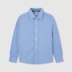 cămașă oxford marske regular fit băiat Pepe Jeans albastru înălbitor 6Z0R461656