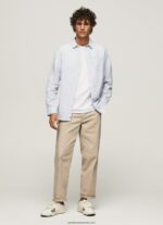 cămașă Parker cu mâneci lungi bărbați Pepe Jeans albastru înălbitor 6Z0R461071 - imagine 2