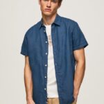 cămașă Parker cu mâneci scurte bărbați Pepe Jeans jarman 6Z0R461055