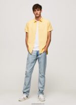 cămașă Parker cu mâneci scurte bărbați Pepe Jeans strălucire 6Z0R461057