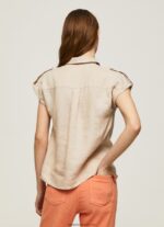 cămașă utilitare cu mâneci scurte femei Pepe Jeans piatră 6Z0R46341 - imagine 3