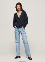 cardigan ajurat cu decolteu în V femei Pepe Jeans dulwich 6Z0R46239 - imagine 2
