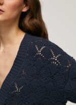 cardigan ajurat cu decolteu în V femei Pepe Jeans dulwich 6Z0R46239 - imagine 3