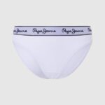 chiloți clasici cu logo imprimat femei Pepe Jeans alb 6Z0R46542
