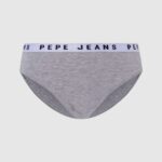 chiloți clasici cu logo imprimat femei Pepe Jeans marnă cenușie 6Z0R46552