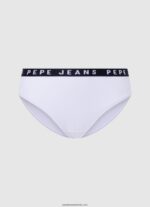 chiloți clasici cu logo imprimat femei Pepe Jeans negru 6Z0R46539 - imagine 4