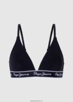 chiloți clasici cu logo imprimat femei Pepe Jeans negru 6Z0R46550 - imagine 4