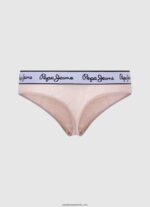 chiloți tanga plasă femei Pepe Jeans nud deschis 6Z0R46554 - imagine 2